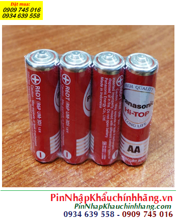 Panasonic R6DT/4S, Pin tiểu AA 1.5v Panasonic Hi-top R6DT/4S chính hãng (Vỉ 4 viên)